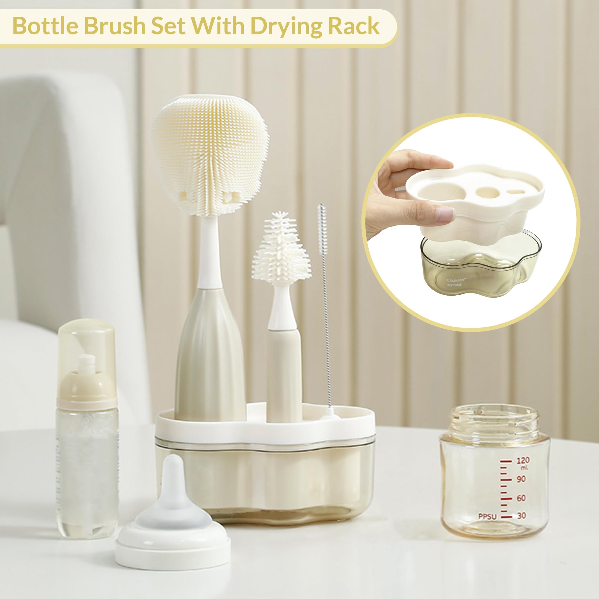 BiQin two-layer drying rack catches drips and speeds air-drying