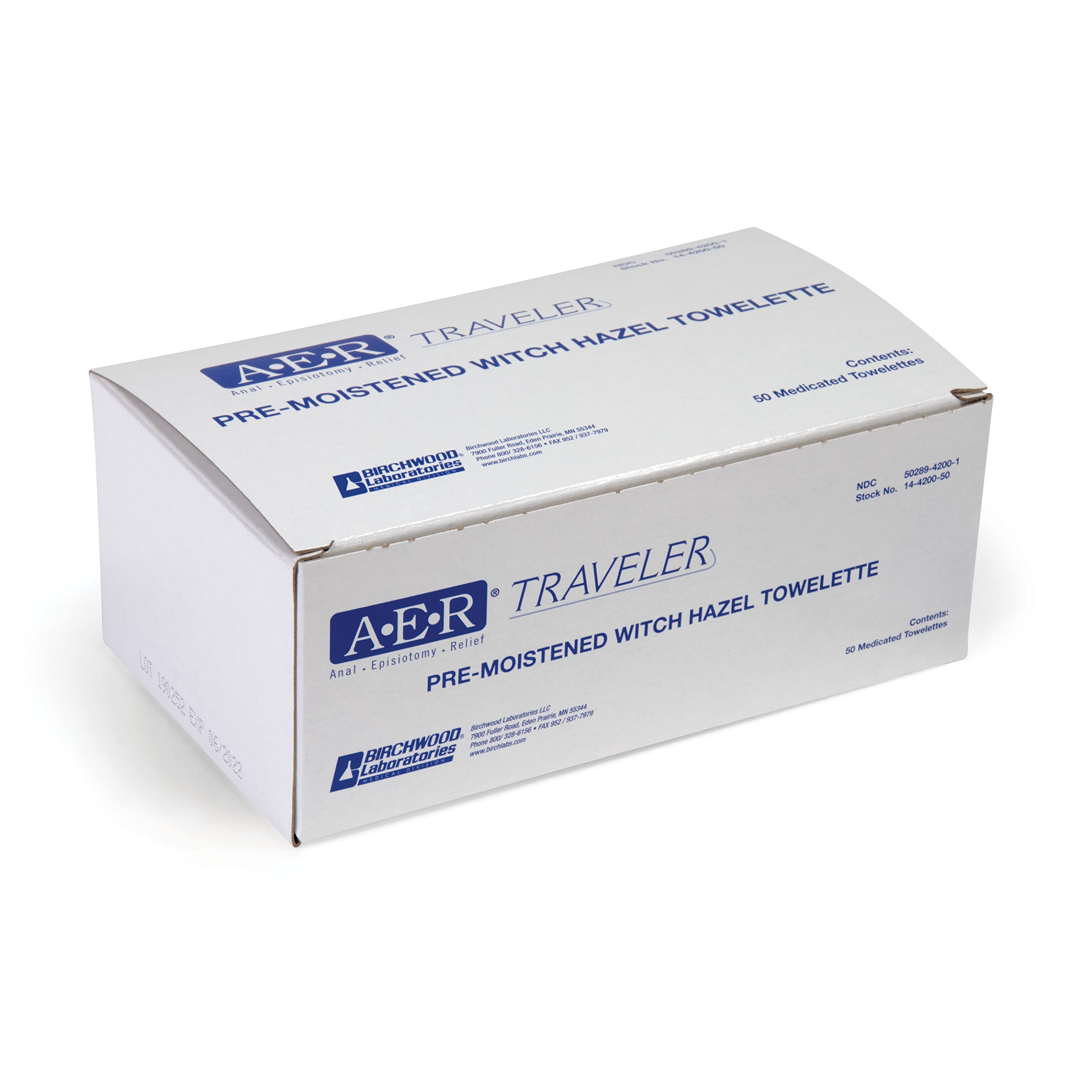 Birchwood Laboratories towelette foil packet provides single-use, mess-free cleansing.