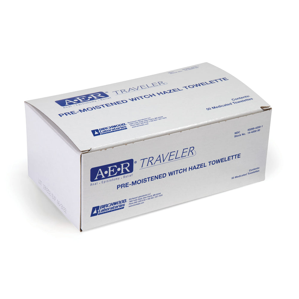 Birchwood Laboratories towelette foil packet provides single-use, mess-free cleansing.