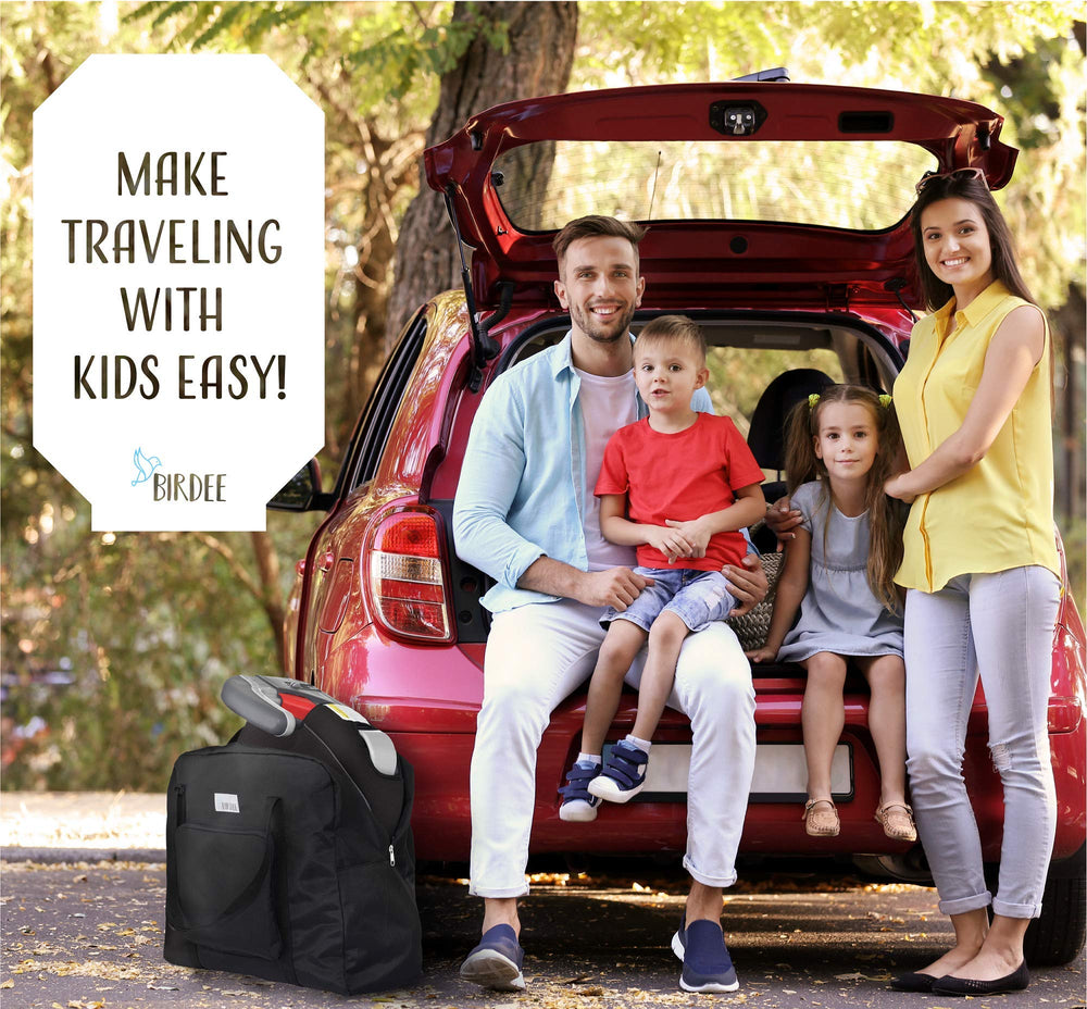 Birdee booster seat bag luggage attachment for easy transport