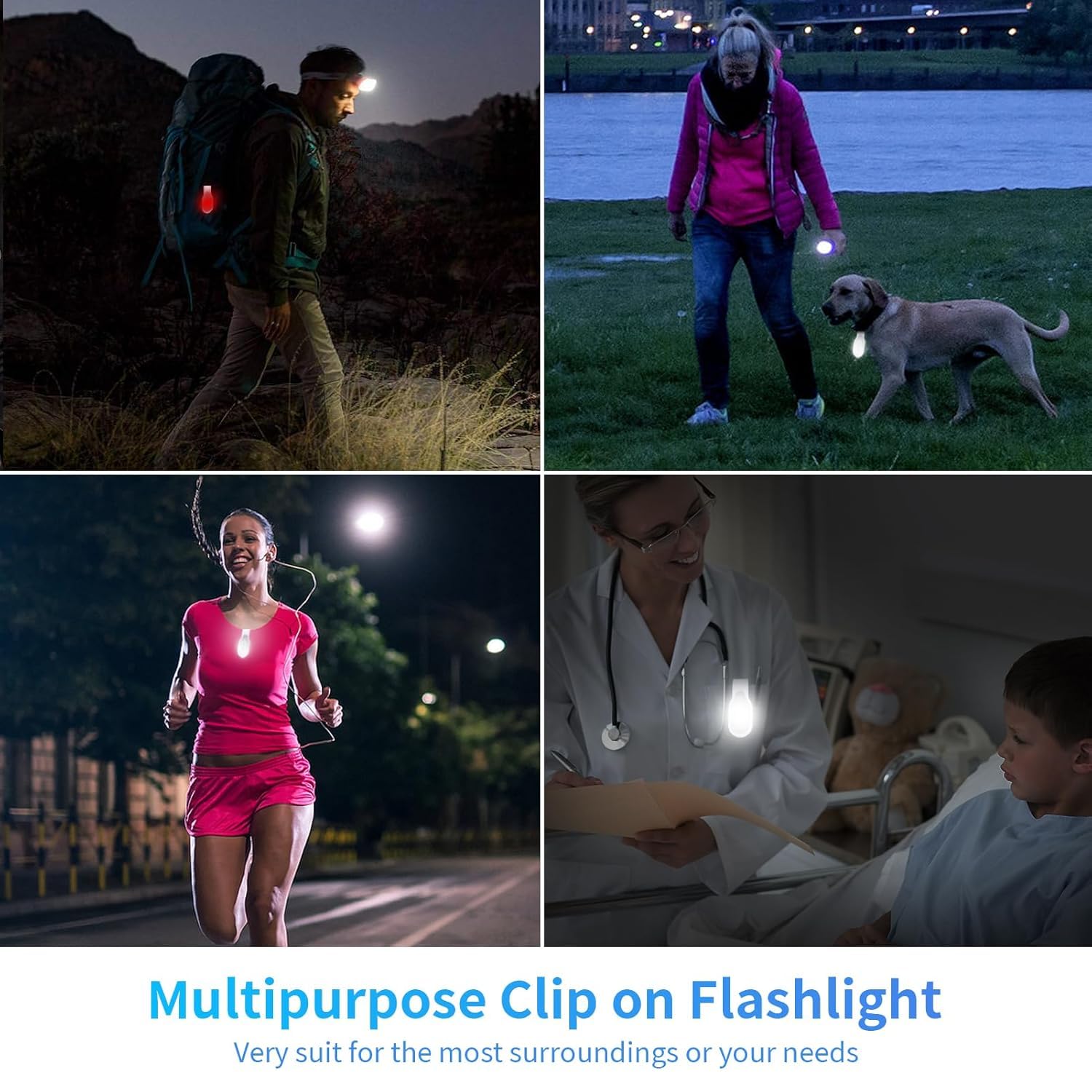 BirkinHome Strong Magnet Nurse Light attaches securely to scrubs or badges.