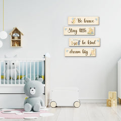 BirtDerr Winnie wall art set complements bedrooms, bathrooms, and play areas.