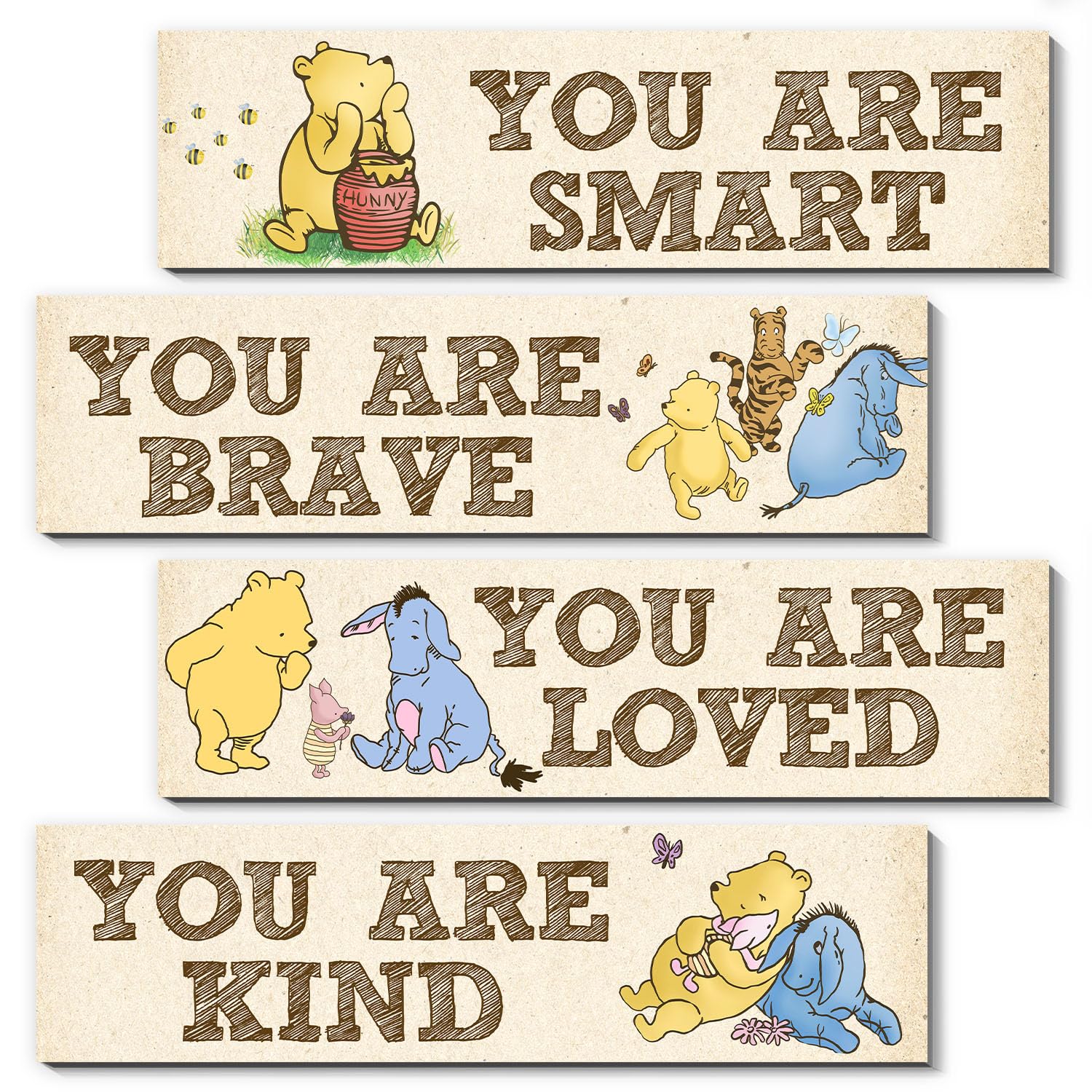 BirtDerr Winnie wooden sign wall art for nursery adds nostalgic charm and easy wall decor.