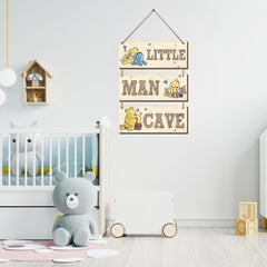 BirtDerr Winnie wooden sign collection emphasizes durable craft for nursery.