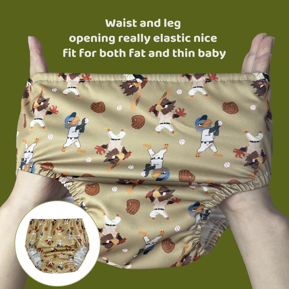 BISENKID elastic waist and leg openings ensure comfortable fit.