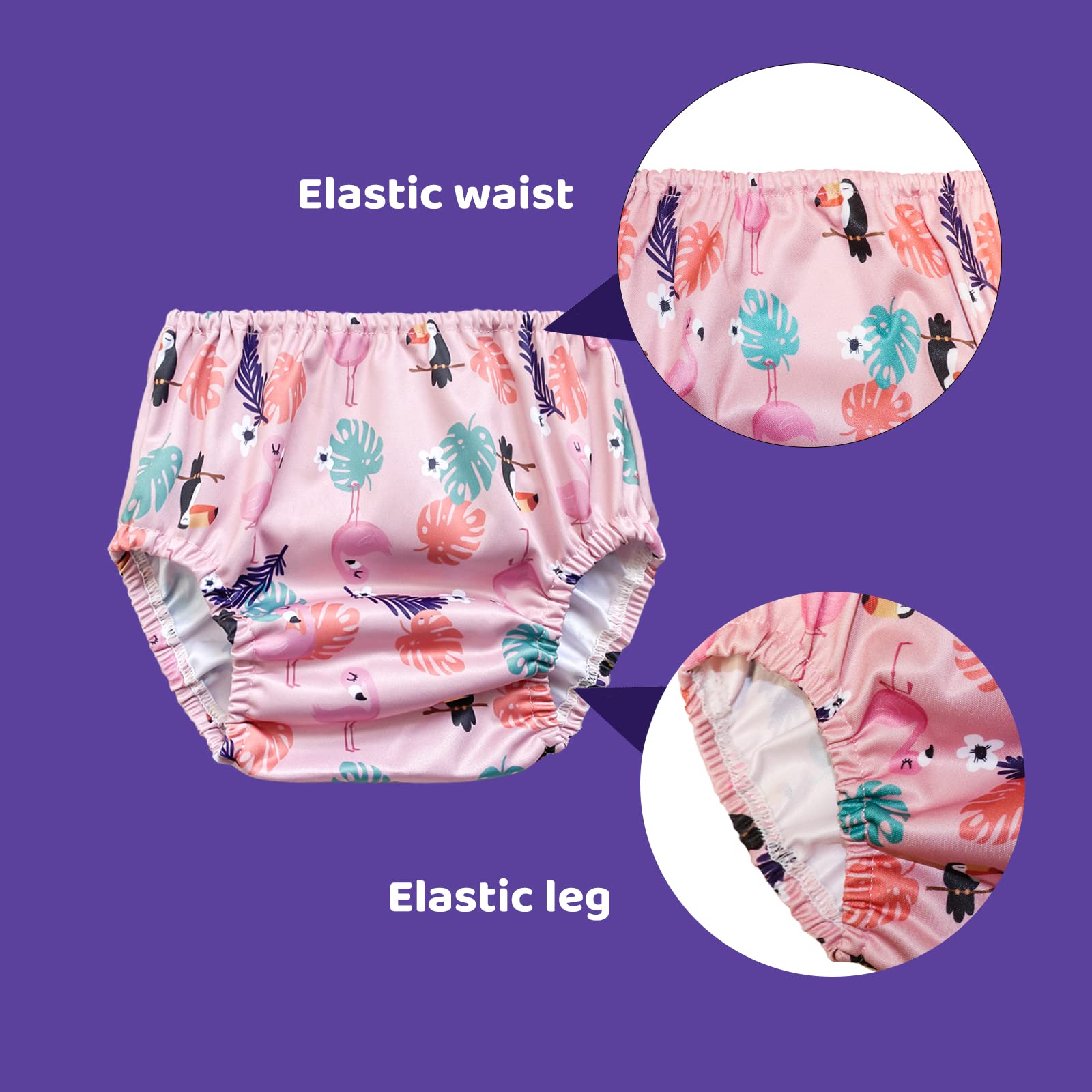 BISENKID outer plastic underwear cover over regular pants for added protection.