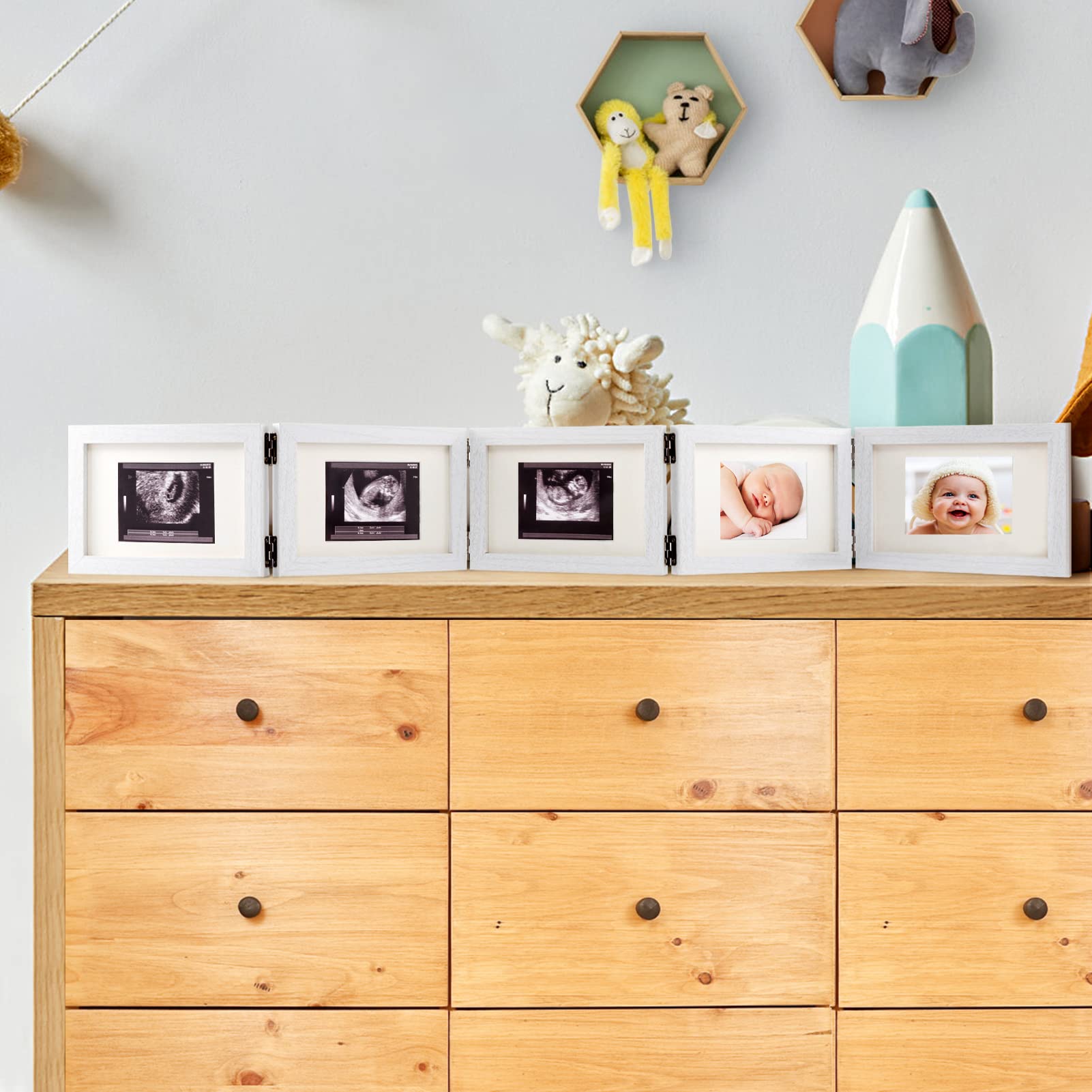 Biubee easy-loading back fasteners simplify inserting ultrasound photos
