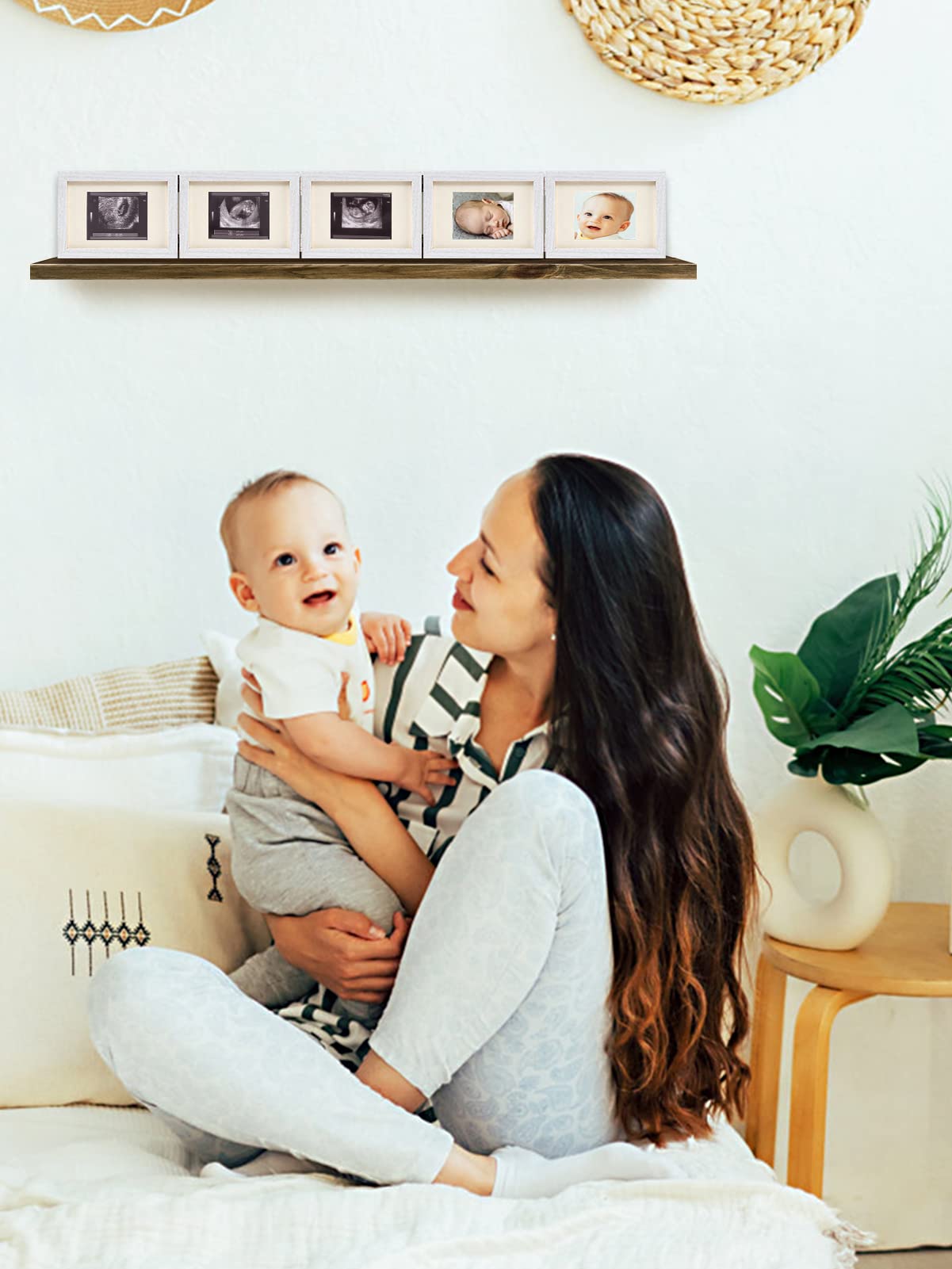 Biubee rustic nursery decor frame adds warmth to family memories