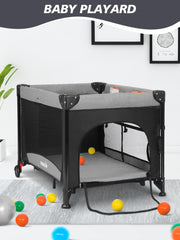 BIUSIKAN baby bassinet with music box helps soothe baby at bedtime.