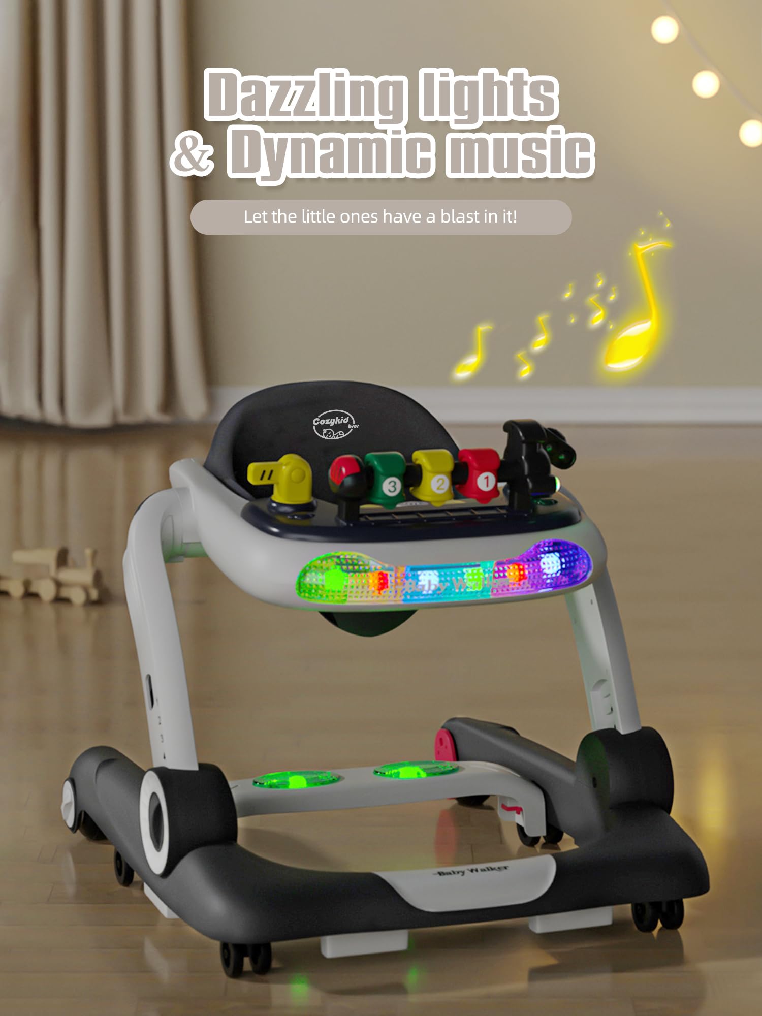 BIUSIKAN ergonomic backrest supports growing babies during active exploration sessions.