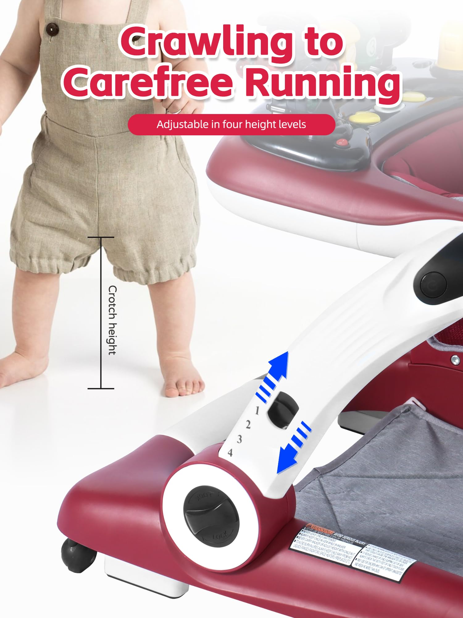 BIUSIKAN ergonomic backrest provides comfortable support during play