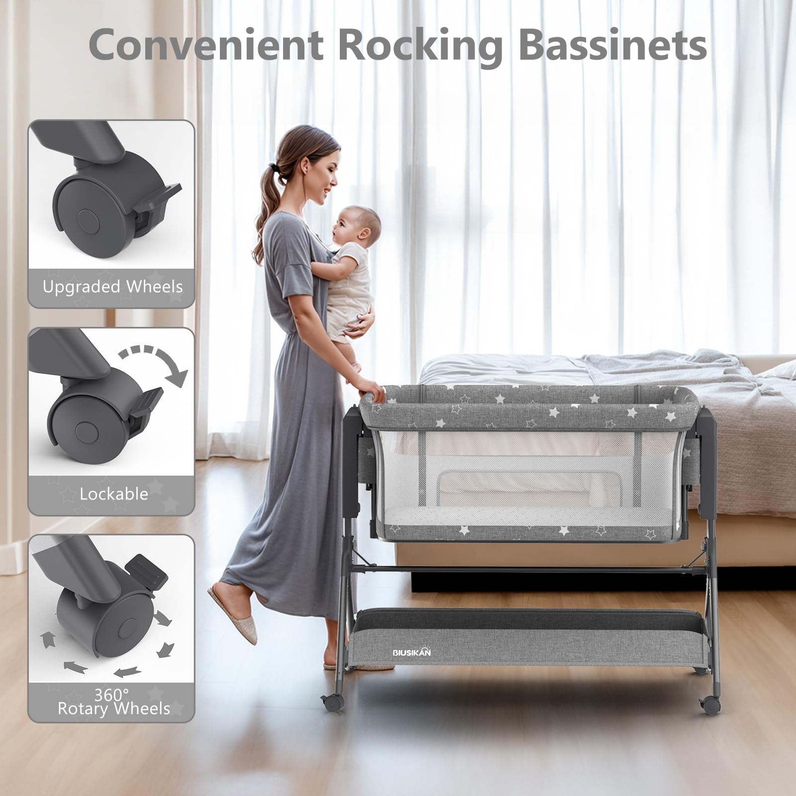 Biusikan removable covers and waterproof sheet simplify cleaning.