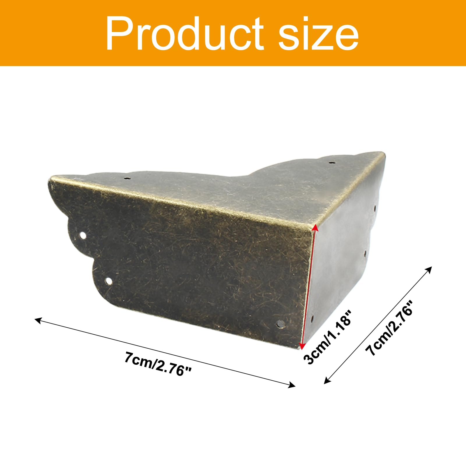 Bivethoi bronze edge cover protects desk corners while adding antique flair.