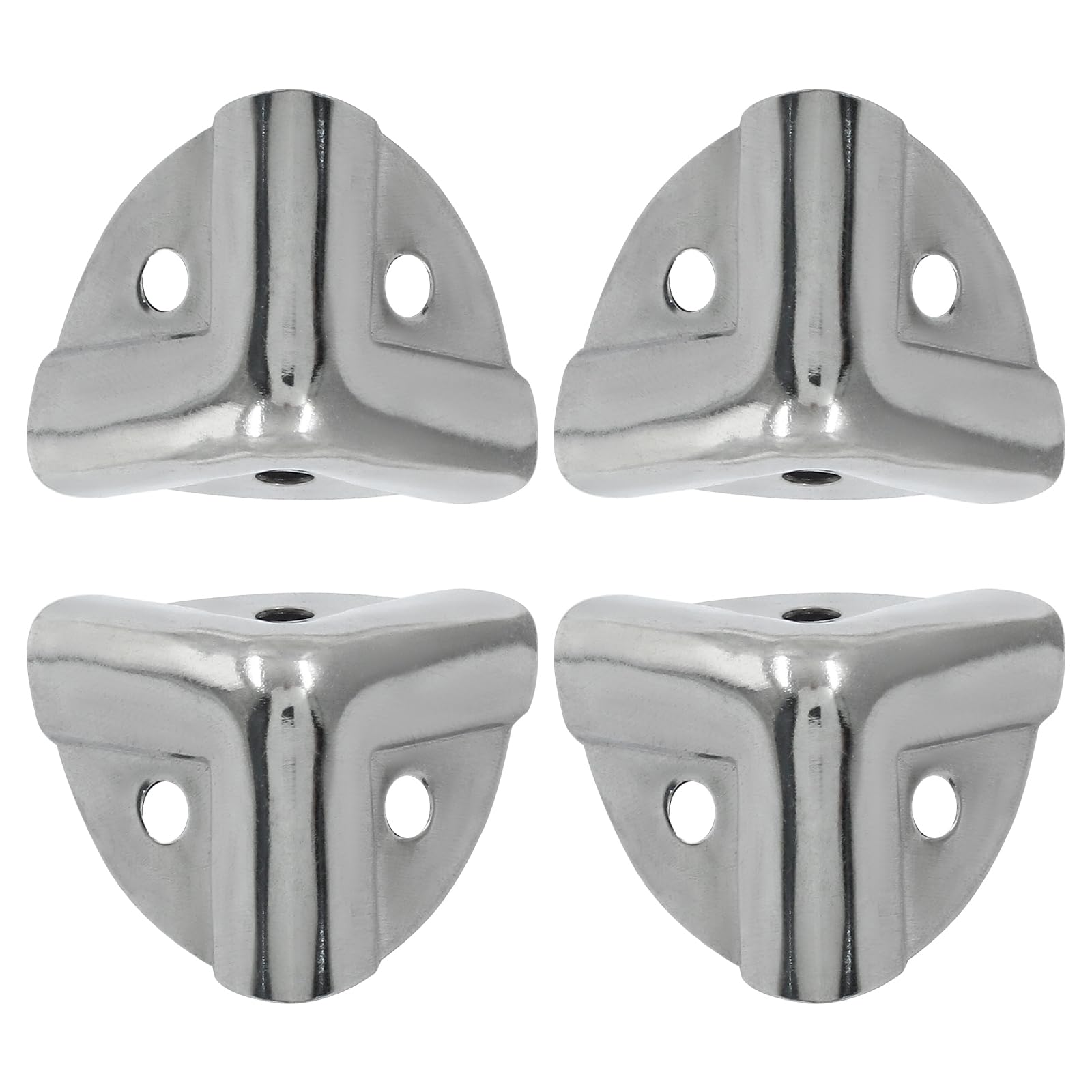 Bivethoi silver corner protector shields wooden boxes with durable zinc alloy finish.