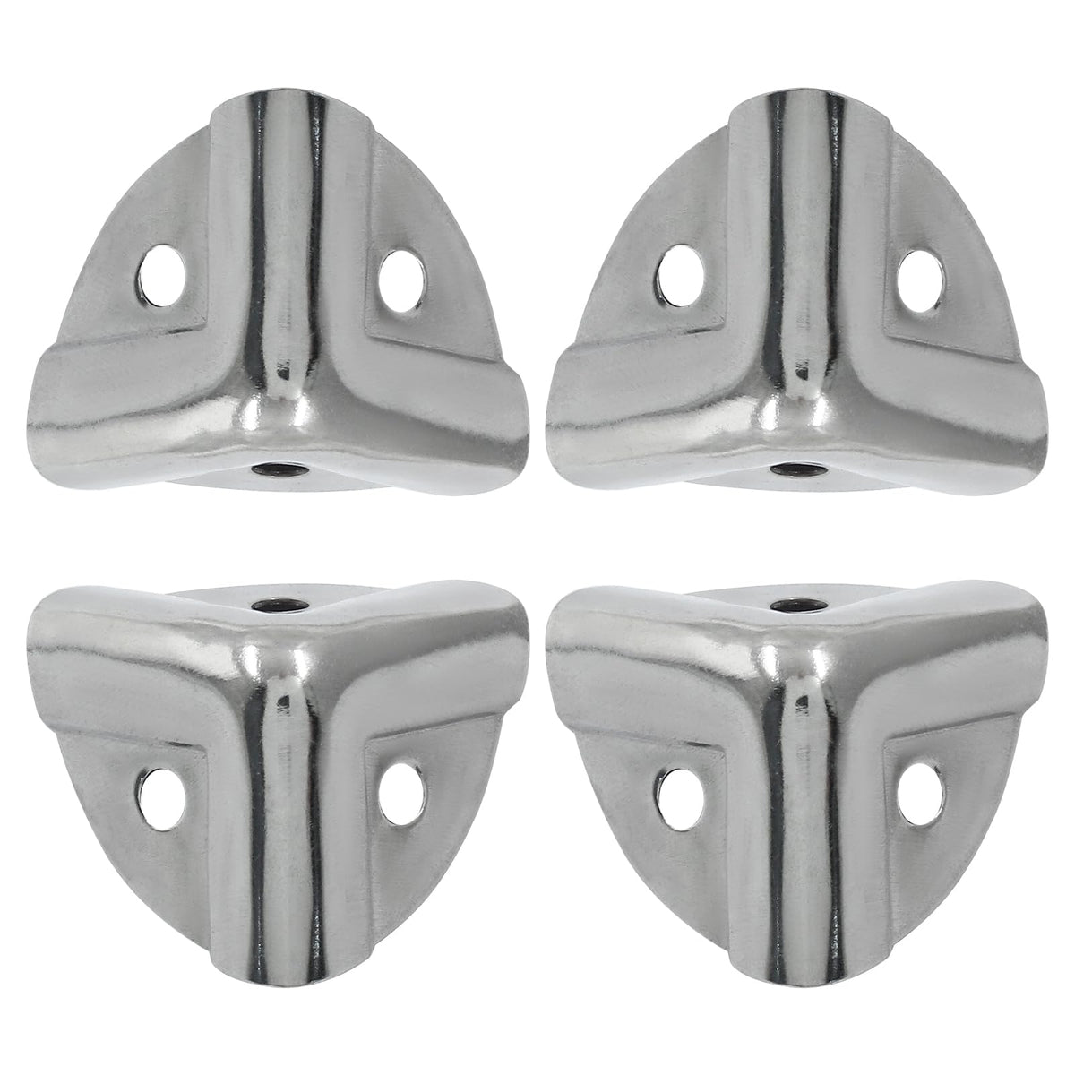 Bivethoi silver corner protector shields wooden boxes with durable zinc alloy finish.