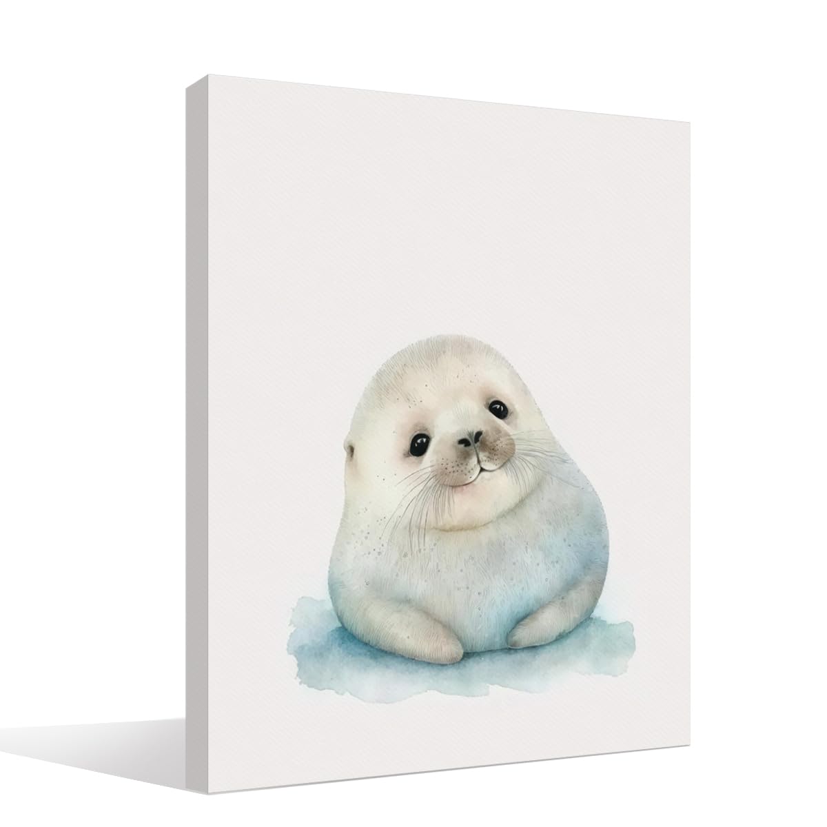 BIWSHA baby seal wall art enhances nursery ambiance.