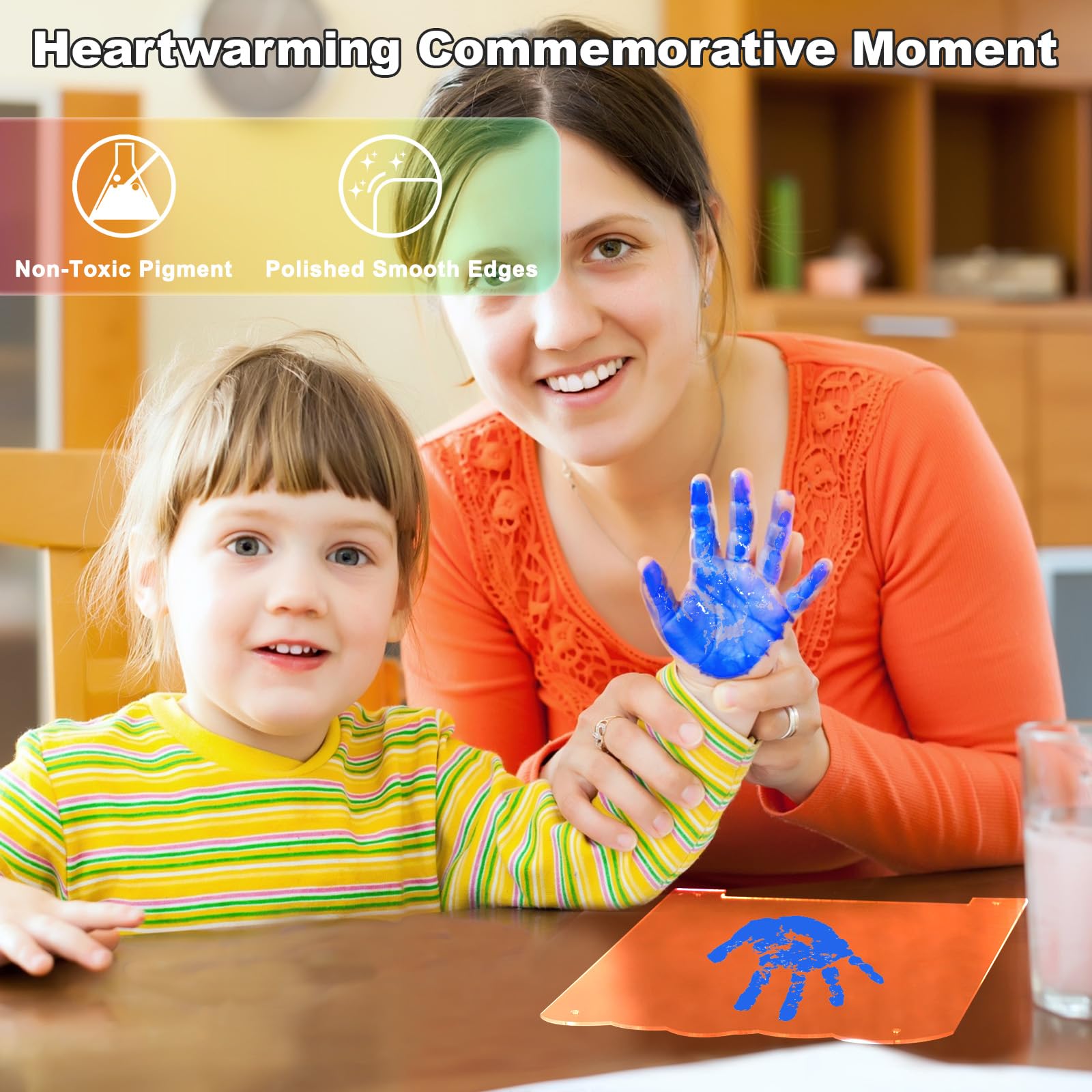 Bixinyo multicolor non-toxic paints offer gentle, safe colors for family art.