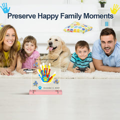 Bixinyo multicolor non-toxic paints invite safe, creative handprints.