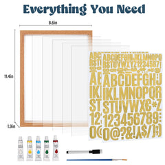 Bixinyo transparent board layout for versatile family artwork