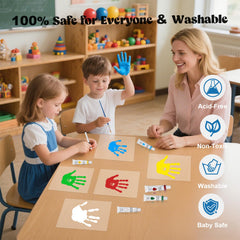 Bixinyo white frame with paint sheets and accessories for art sessions