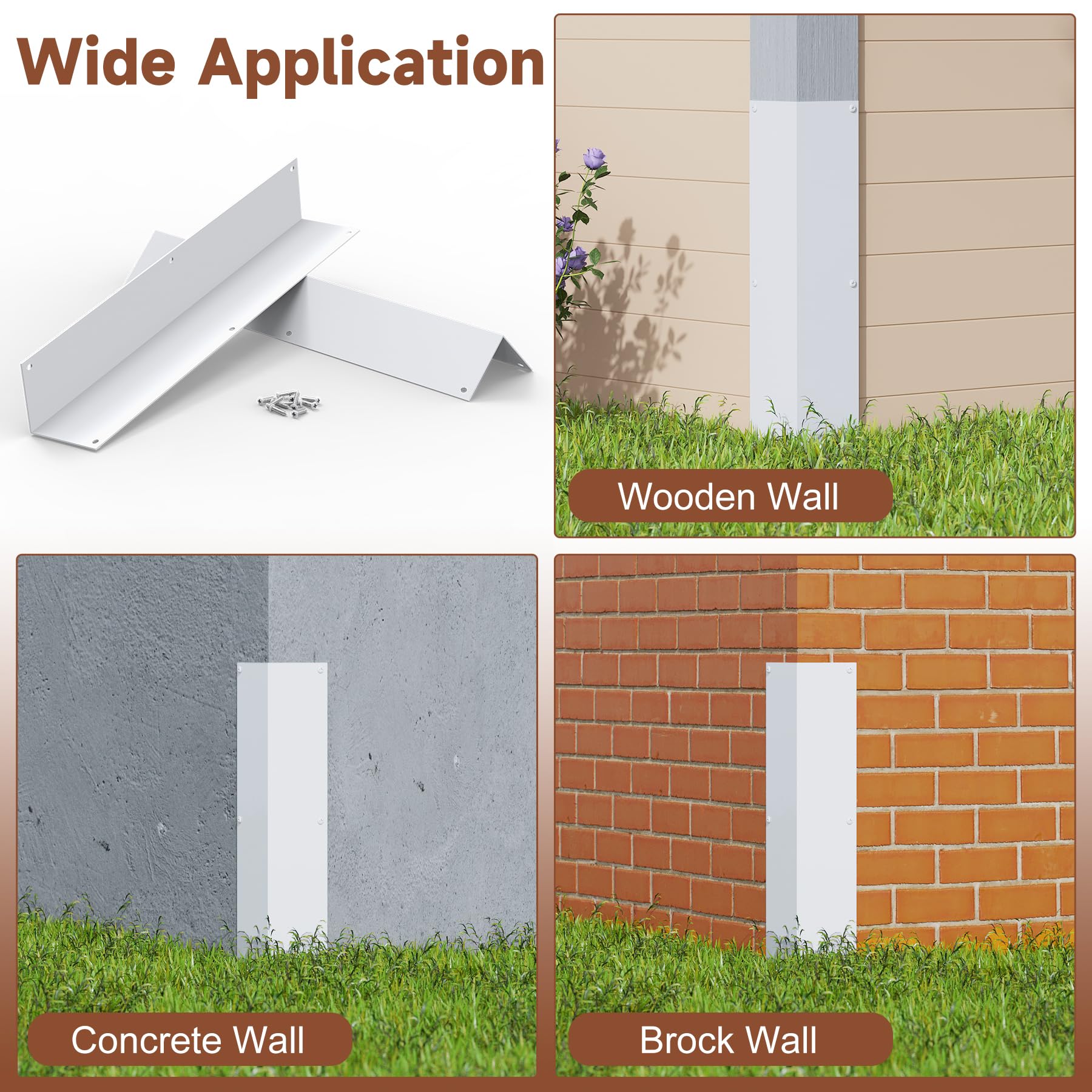 BJADE'S two-pack includes mounting hardware for quick install.