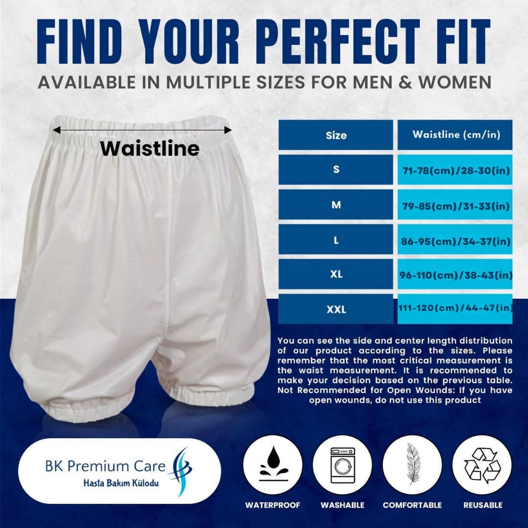 BK Premium Care unisex brief with flexible waistband for all-day support.