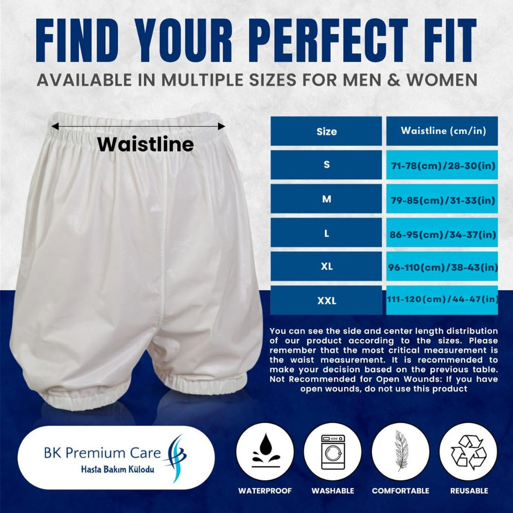 BK Premium Care unisex brief with flexible waistband for all-day support.