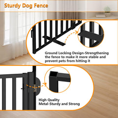 Bknius gate with ground fix plates provides sturdy stability on outdoor steps