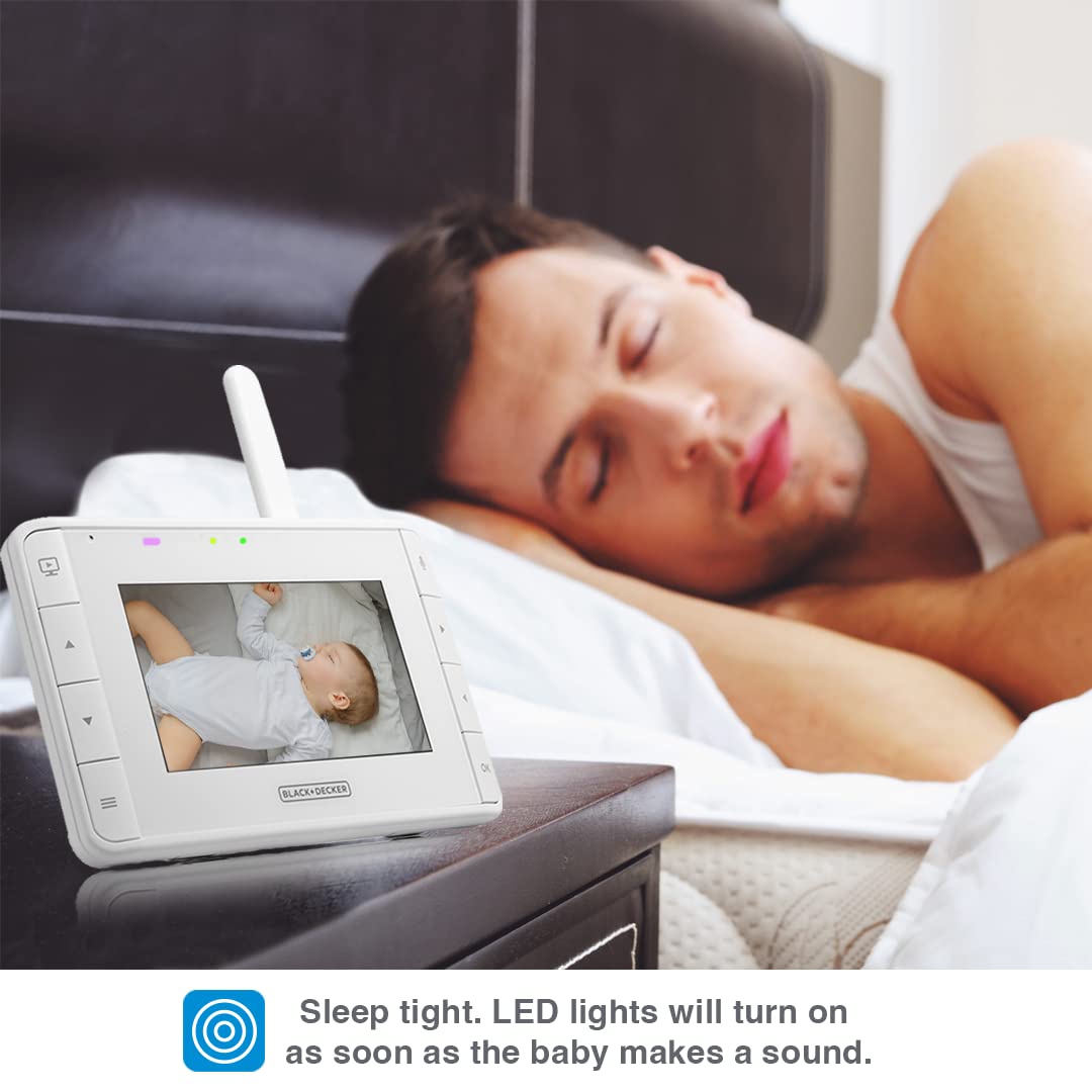 Black+Decker eco-friendly battery lasts for extended monitoring sessions.
