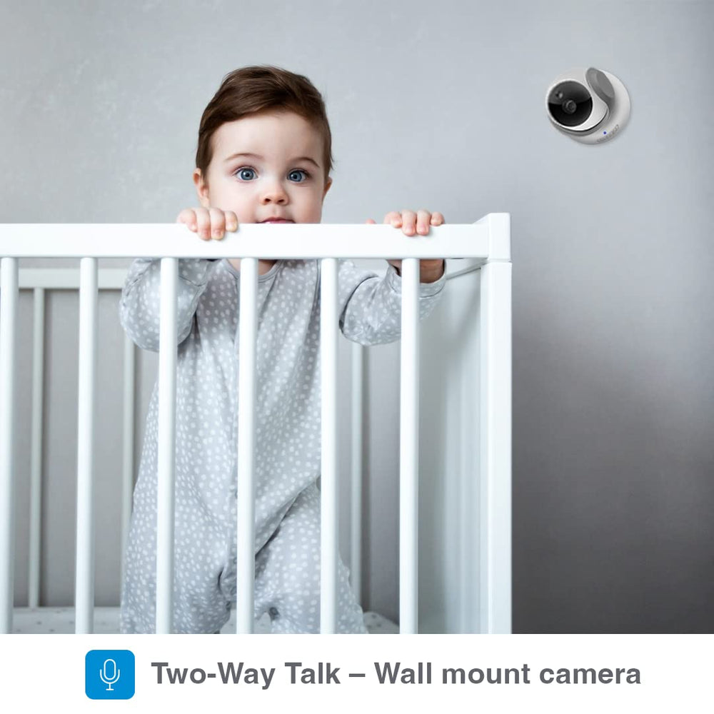 Black+Decker monitor shows room temperature for nursery comfort.