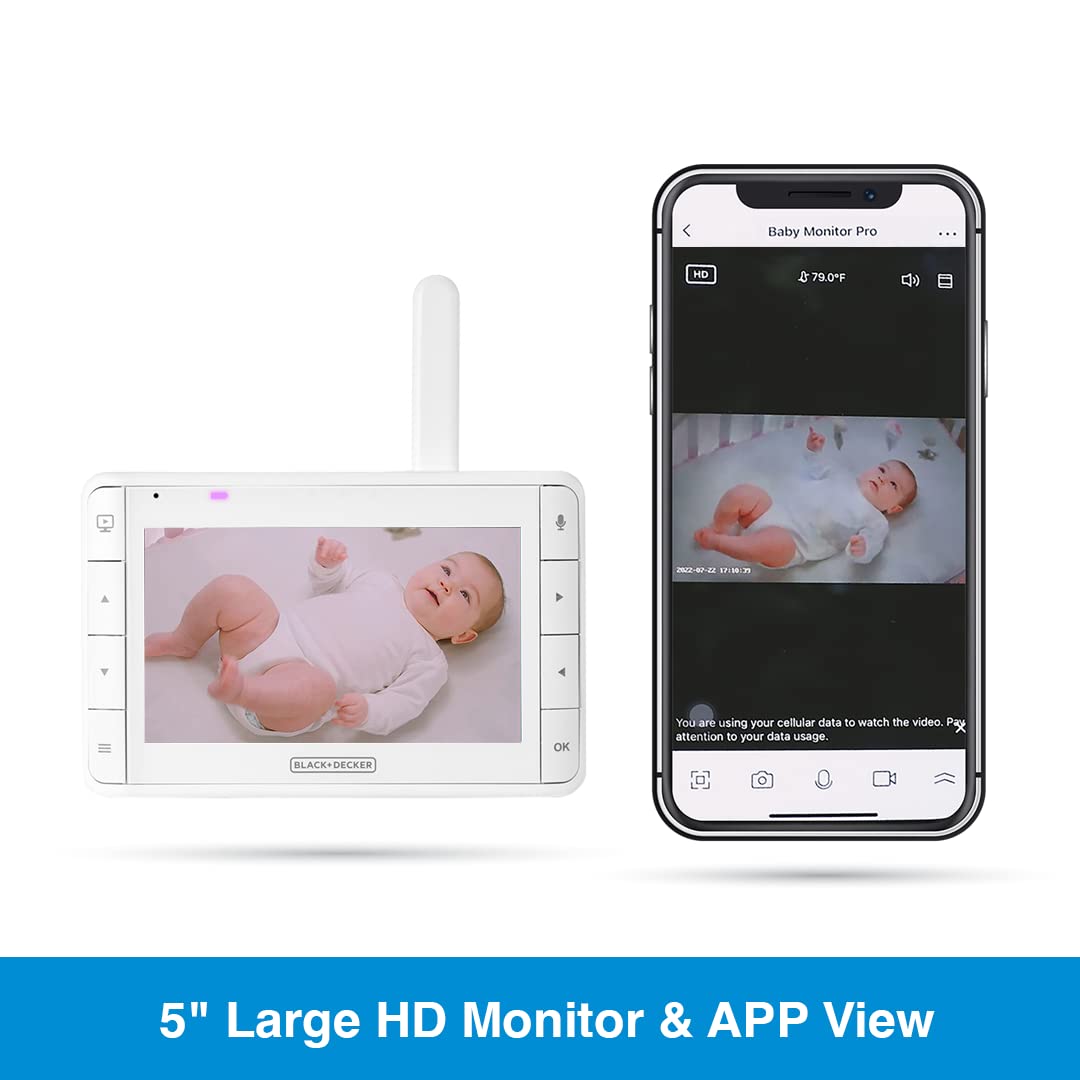 BLACK+DECKER PRO: full HD 1080p image quality for detailed nursery scenes