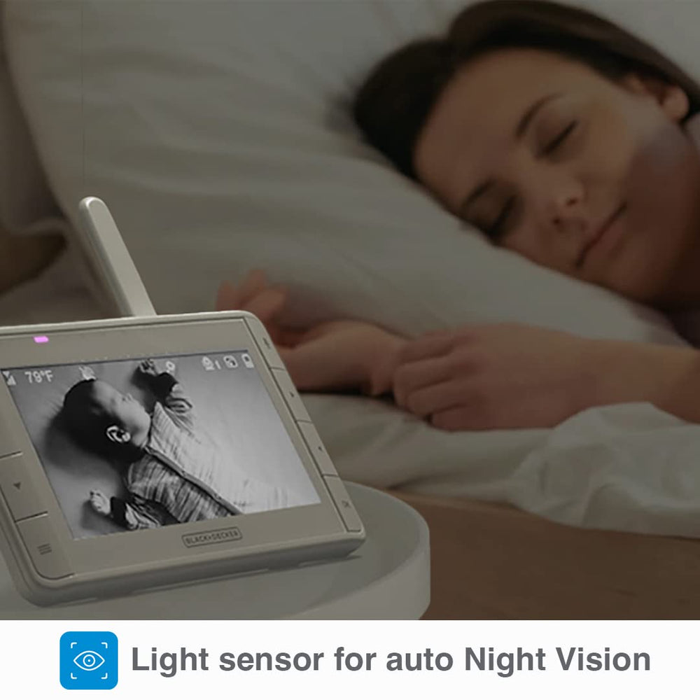 BLACK+DECKER PRO two-way audio for parent-baby communication