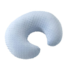Blue cover with hidden zipper for easy slip-on and cleaning after feeds