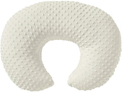 Blackleaf Baby nursing pillow cover front view shows ultra-soft plush fabric for gentle feeding sessions.