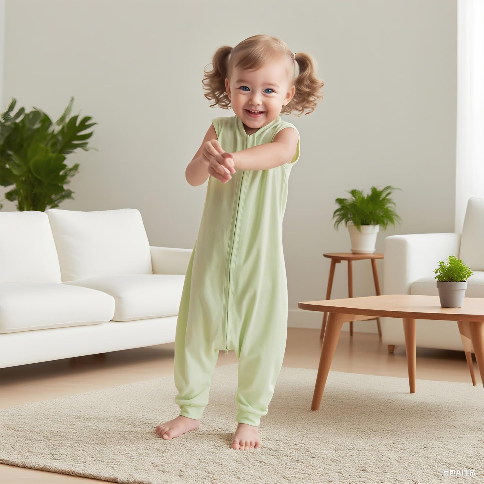 Blackleaf Baby pure cotton sleep sack feels soft and breathable.