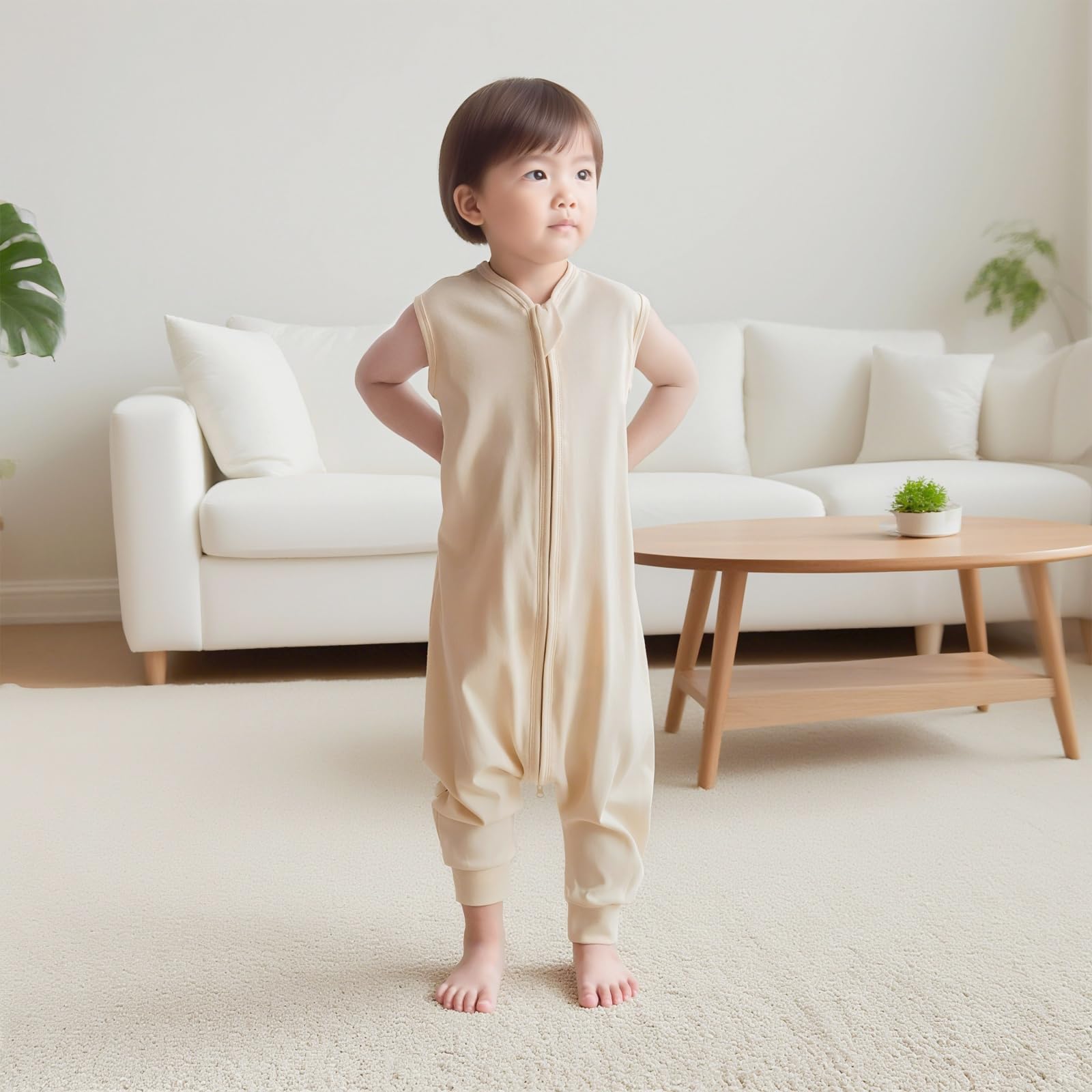 Blackleaf Baby light apricot sleeping sack ideal for night-time and naps