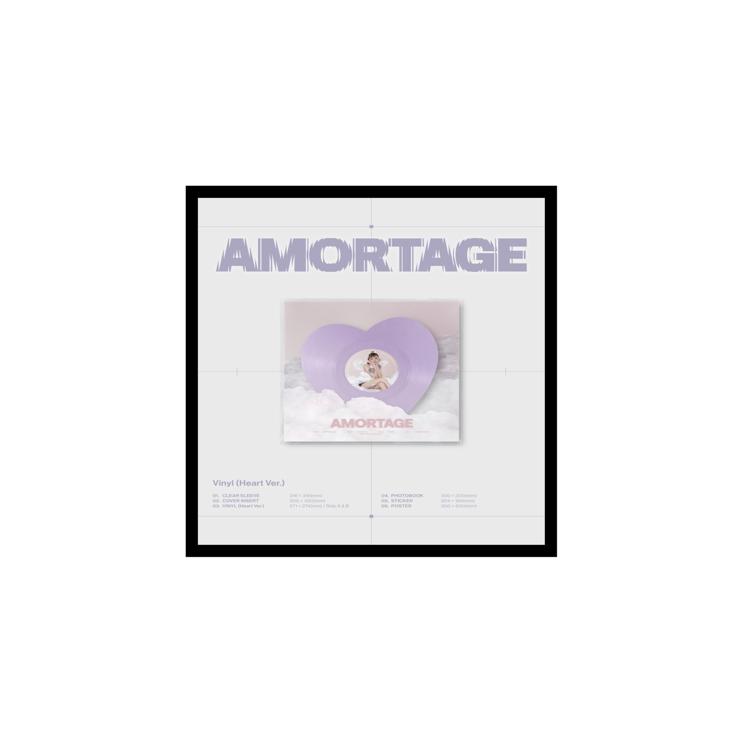 B'LACKP'INK J'isoo Amortage Heart Version cover, sealed and collector-ready.
