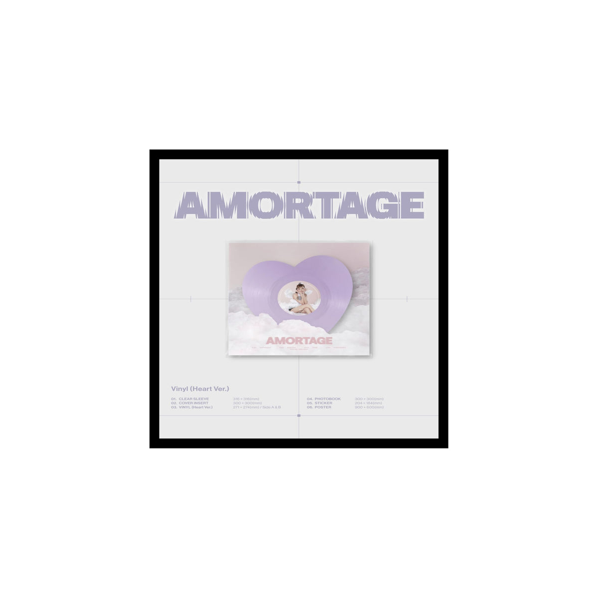 B'LACKP'INK J'isoo Amortage Heart Version cover, sealed and collector-ready.