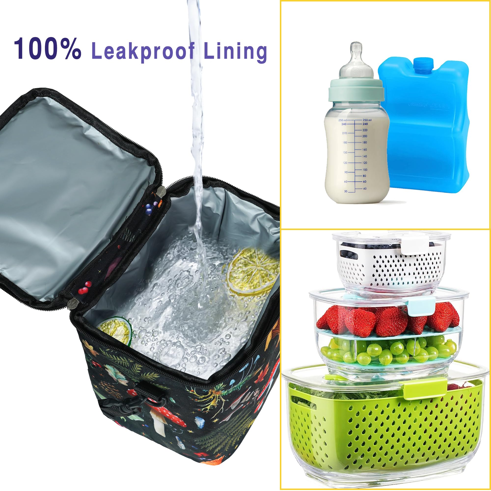 BLantt cooler bag open-capacity view shows it holds four bottles.