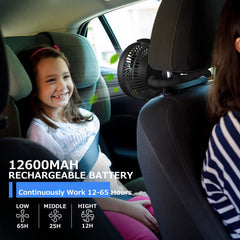 BLBS Stroller Fan offers 360-degree rotation for precise breeze direction.