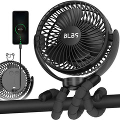 BLBS Stroller Fan with 65-hour battery powers outdoor cooling sessions.