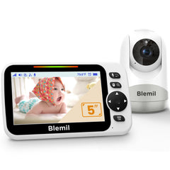 Blemil baby monitor shows 30-hour battery for extended uptime.