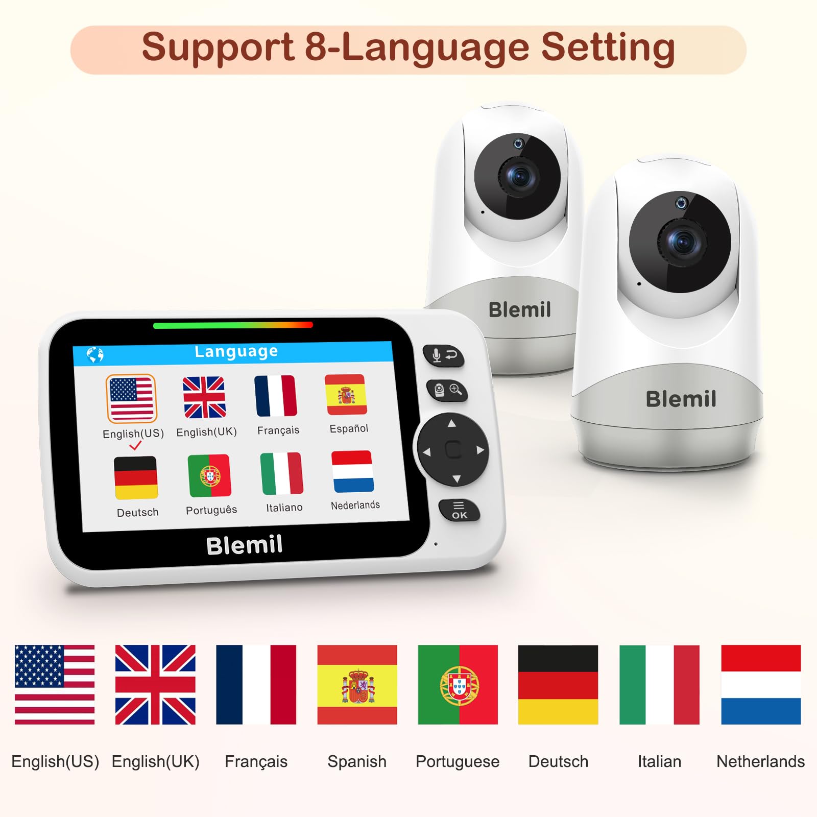 Blemil ECO mode saves power by auto-sleep until sound detected.