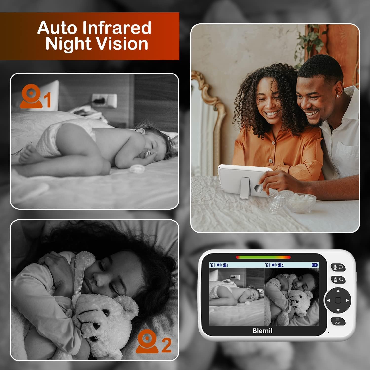 Blemil two-way talk lets you soothingly communicate with baby remotely.