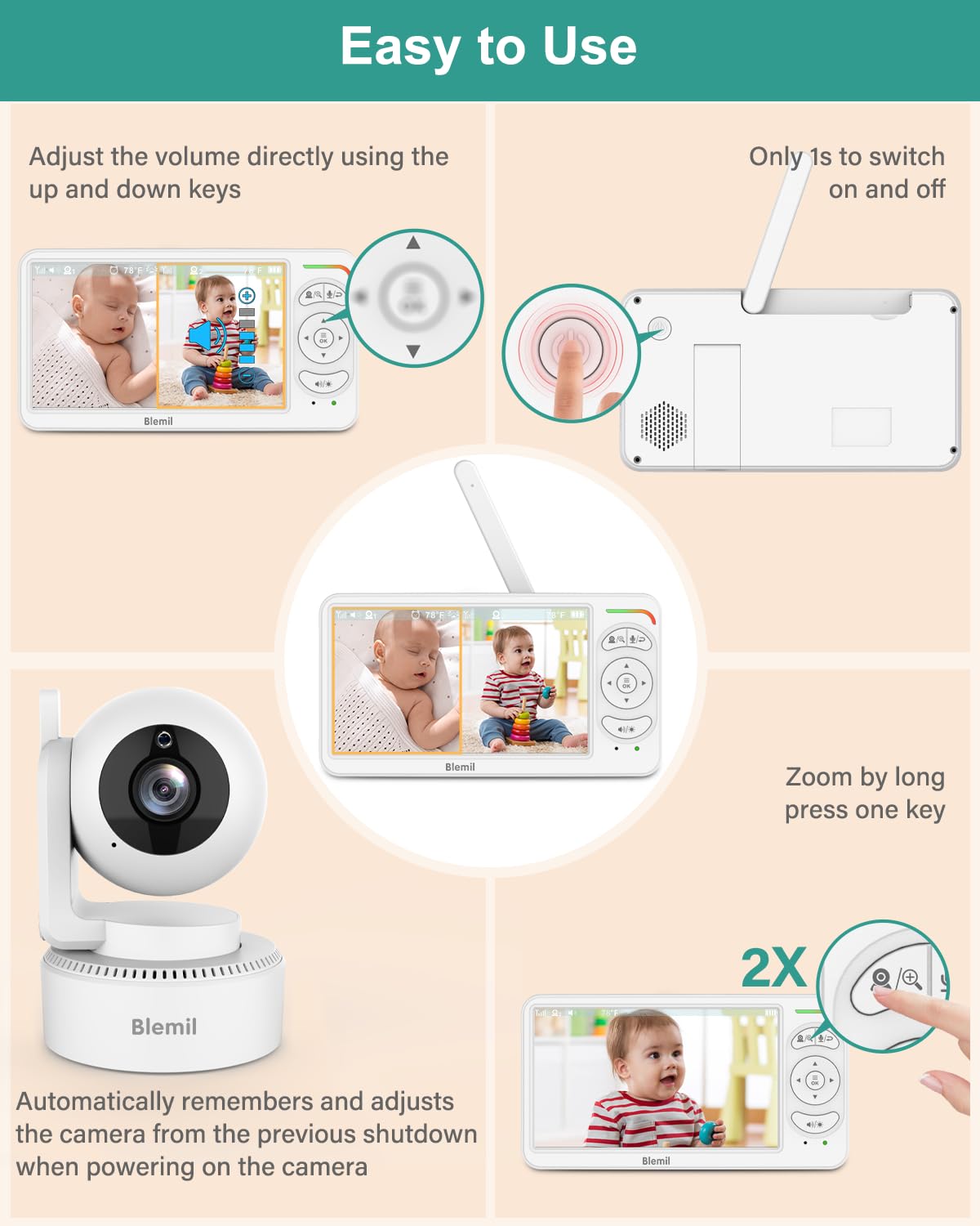 Blemil no WiFi keeps your video private and secure