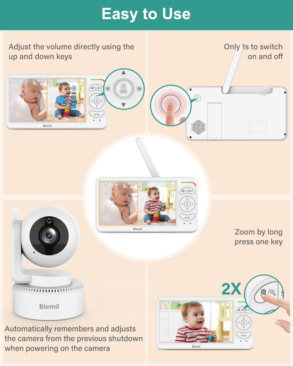 Blemil no WiFi keeps your video private and secure