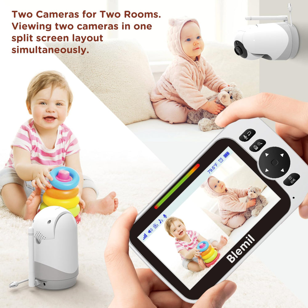 Blemil two-way talk and lullabies soothe baby remotely.