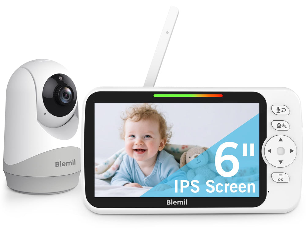 Blemil Upgrade 6-inch screen monitor for crisp real-time baby viewing