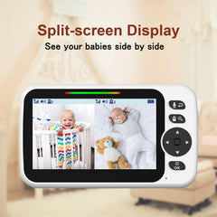 Blemil Upgrade dual cameras cover two spaces for twins.