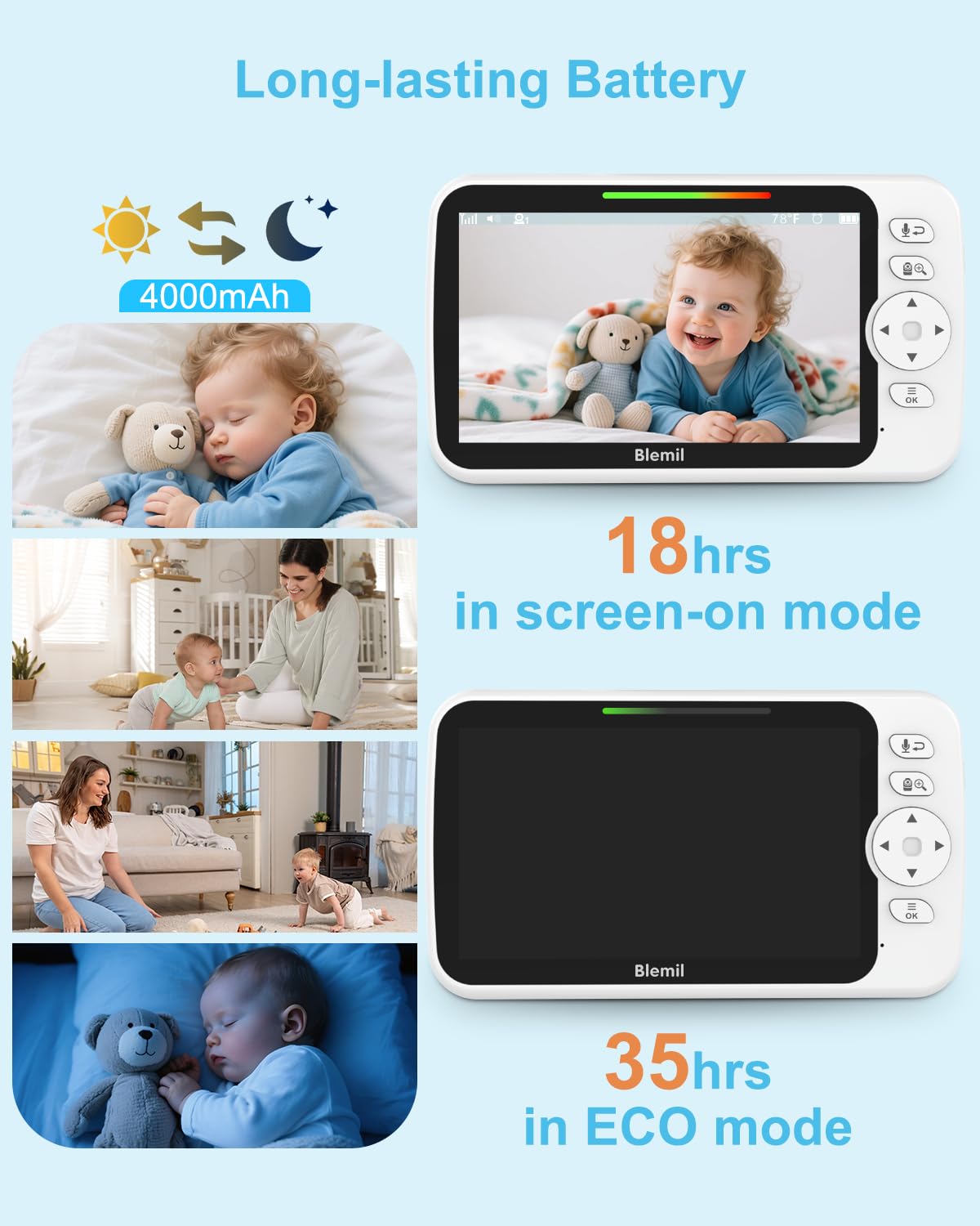 Blemil Upgrade infrared night vision for clear low-light viewing